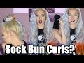 Beauty Hack or Wack? No Heat Curls: Sock Bun | NICOLE SKYES