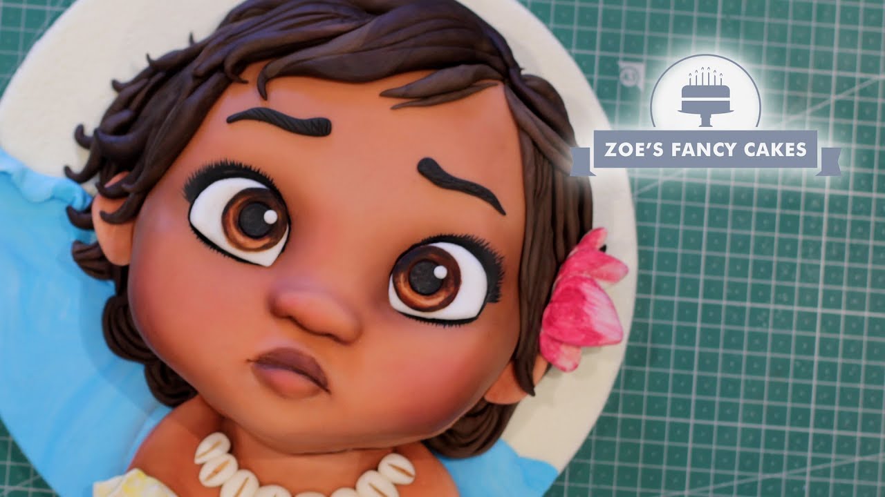 Moana Cake Baby Moana Cake Tutorial Youtube