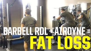 Romanian Deadlift to Airdyne Sprint