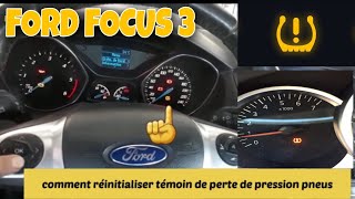 comment réinitialiser témoin de perte pression pneus