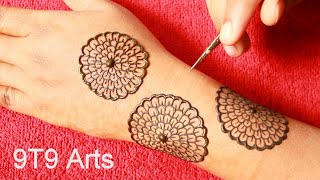 Rakhi Special Simple Mehndi Designs by 9T9 Arts | Floral Bel Mehandi | New Easy Arabic Henna Mehendi