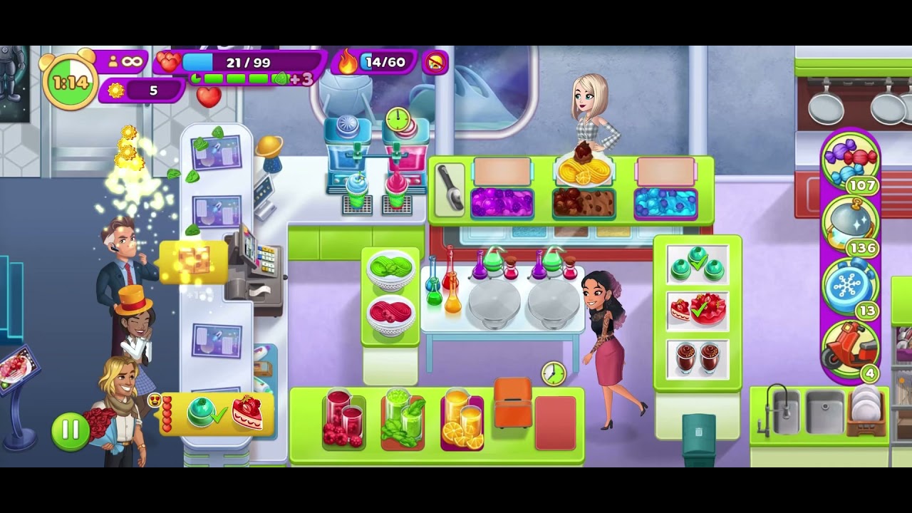 Cooking Diary | Particles of Taste | Super-Hard Insane Level 1842 | Hearts | Combos | No Boosters!