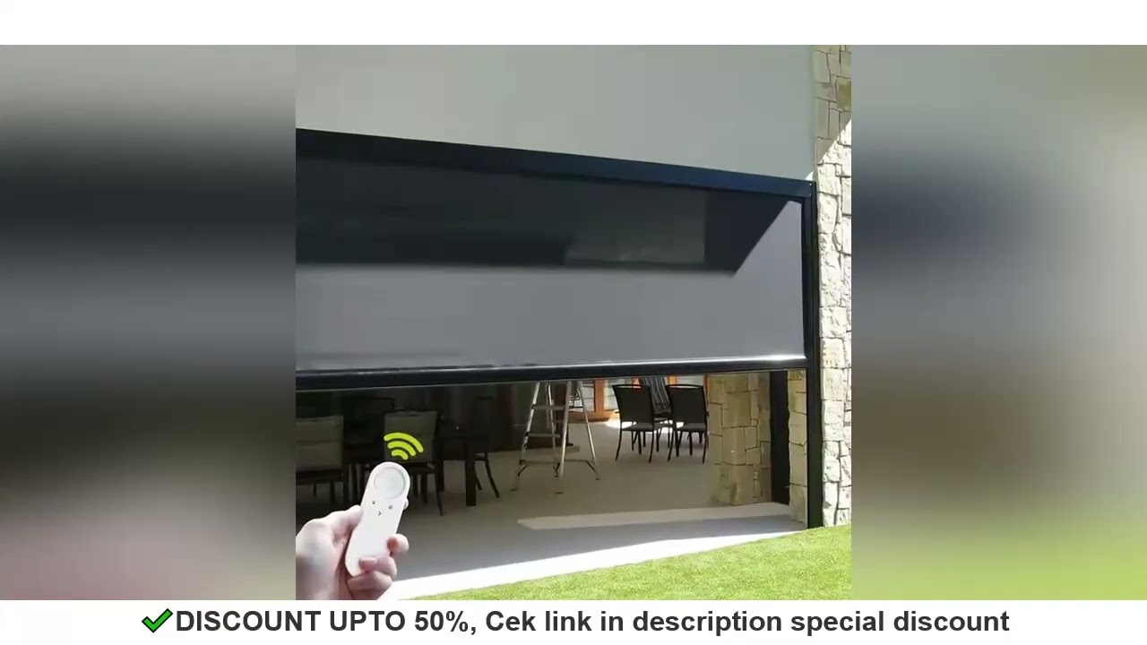 Tuya Smart Home Outdoor Roller Blinds Customization Electric Control Blinds& Shades & Shutters For F