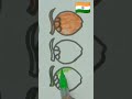 Indian flag 🇮🇳 #Shorts #tranding #independence day #drawing #youtube shorts #viral