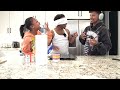 Blinddeaf and mute challenge with  my siblings deshae and brooklyn