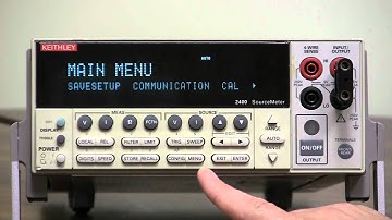 How To Setup GPIB RS-232 Communication - Keithley Instruments Model 2400