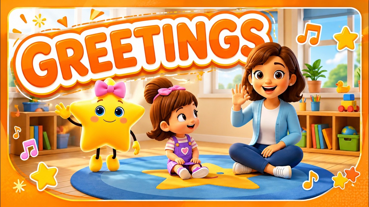 🧡👋 Hello Friends! | Simple English Greetings for Kids - YouTube