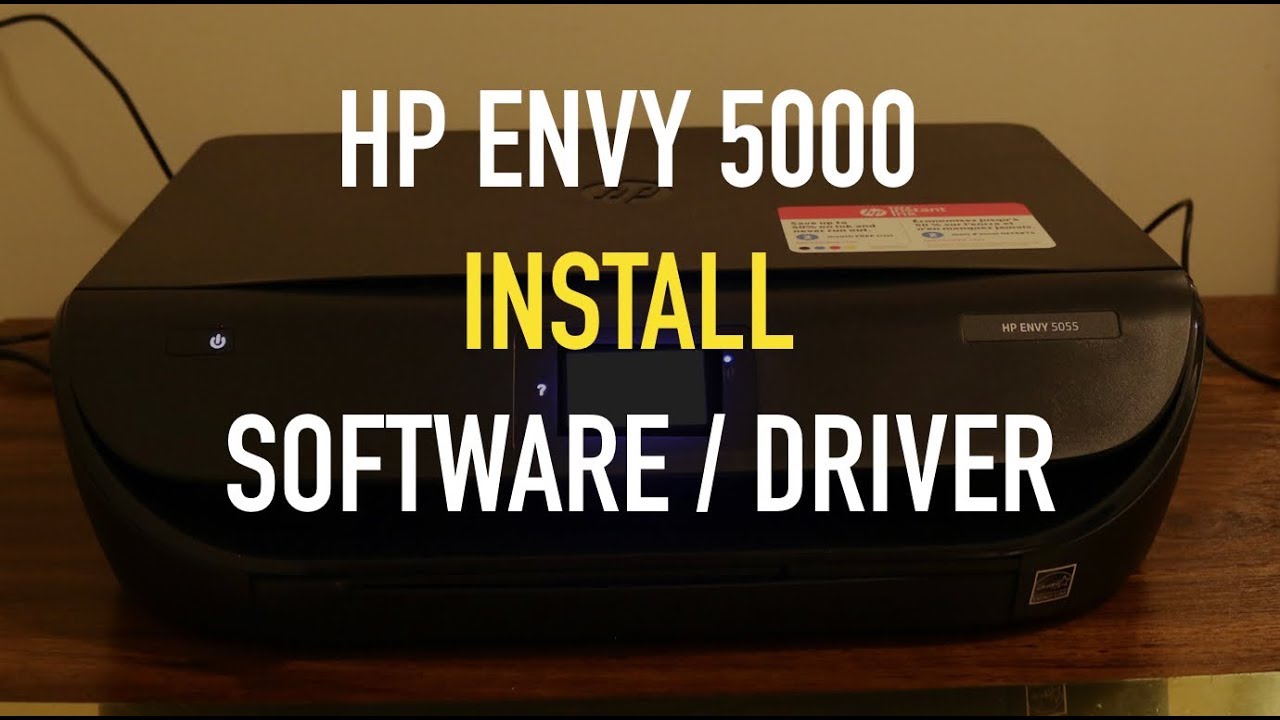 HP Envy 5000 Series Printer : Download Install Software & Connect Using Auto Wireless review !! - YouTube
