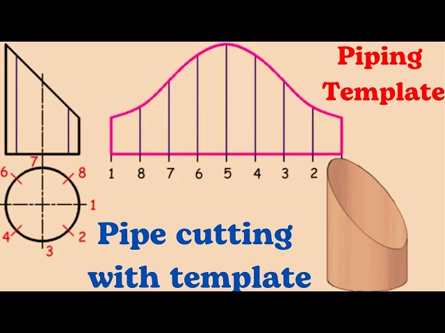 Drafting Template Pipe Combo Template 