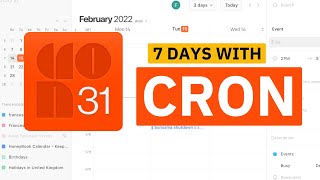 7 Days with Cron Calendar