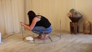 Assembly of the Newborn photo stand