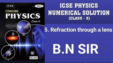 A concave lens forms the image of an object kept at a distance 20 cm in front of it, at a distance