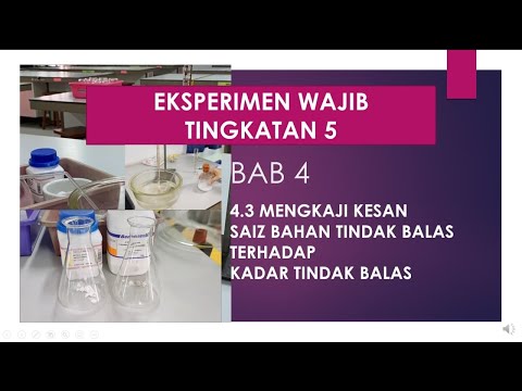 Video: Apakah kesan mangkin terhadap kadar tindak balas?