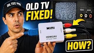 How to Connect Laptop to Old TV | HDMI to AV/RCA Converter Tutorial