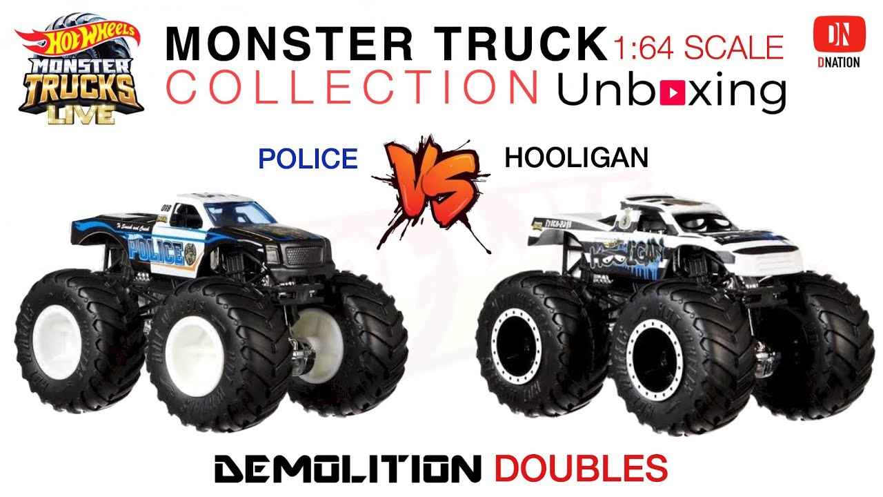 Hot Wheels Monster Trucks 1:24 Scale Vehicle 2024 – Hot Match