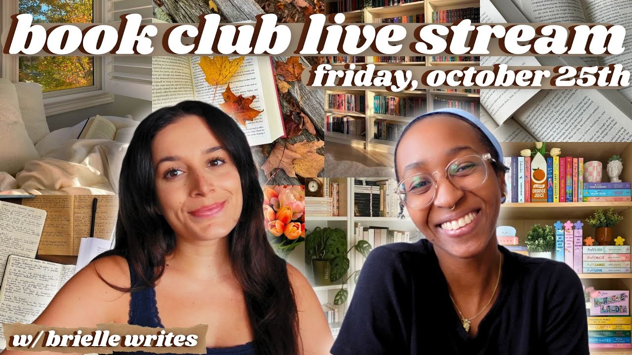 book club live stream 📚🍂✨ come chat with us about book favorites, hot takes, book icks, and more!