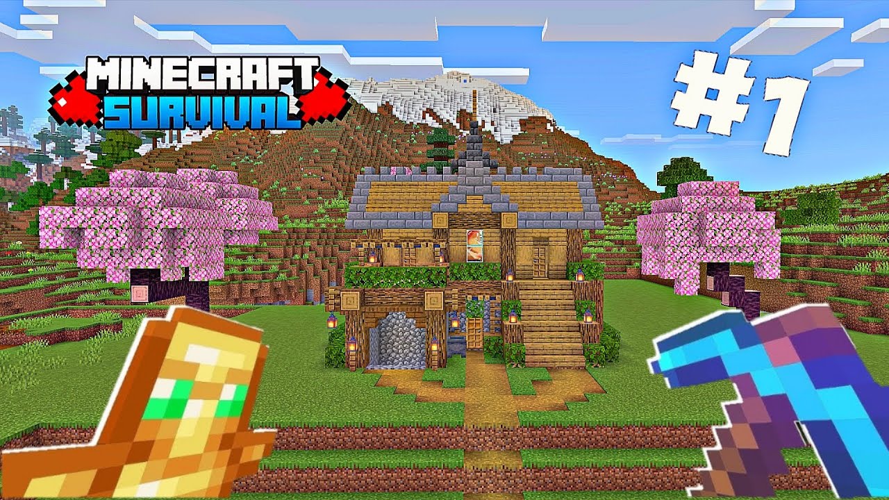 Minecraft PE 1.21 Survival Series Ep 1🔥 | Made OP Survival Base & Diamond Armour 