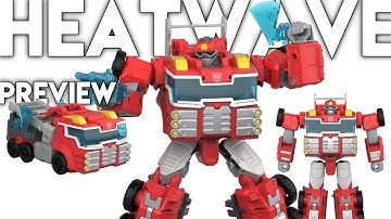 HASBRO PULSE Transformers Age Of The Primes Voyager Class Rescue Bot HEATWAVE Action Figure Preview
