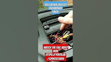 Rely,Boxer,Ducato Dashboard HACK!