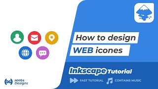 Inkscape fast tutorial - How to design Web icons