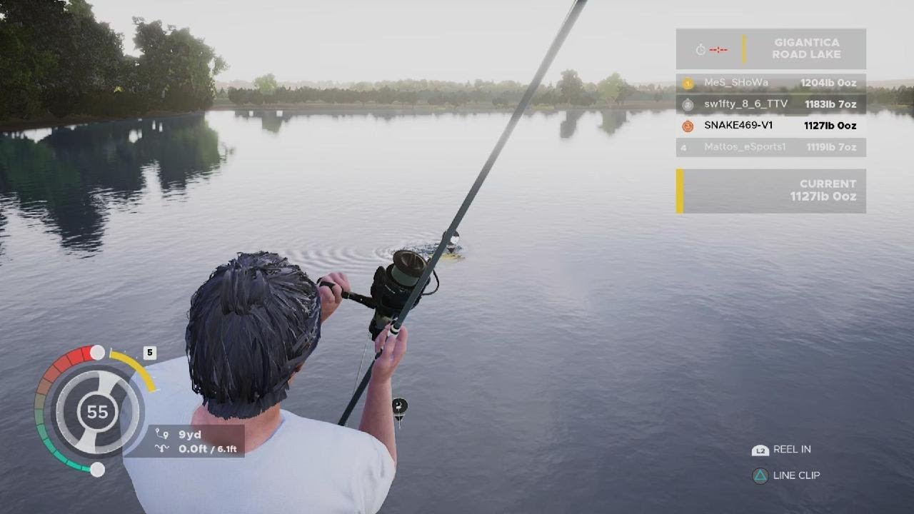 Fishing Sim World DFL Carp tournament at Gigantica Road Lake on PS5