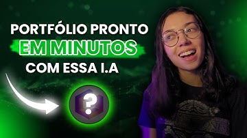 Como criar um PORTFÓLIO profissional USANDO I.A (Simples e rápido)