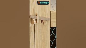 #ariscope  Smart Wooden Door Latch with Automatic Sliding and Dual Unlocking