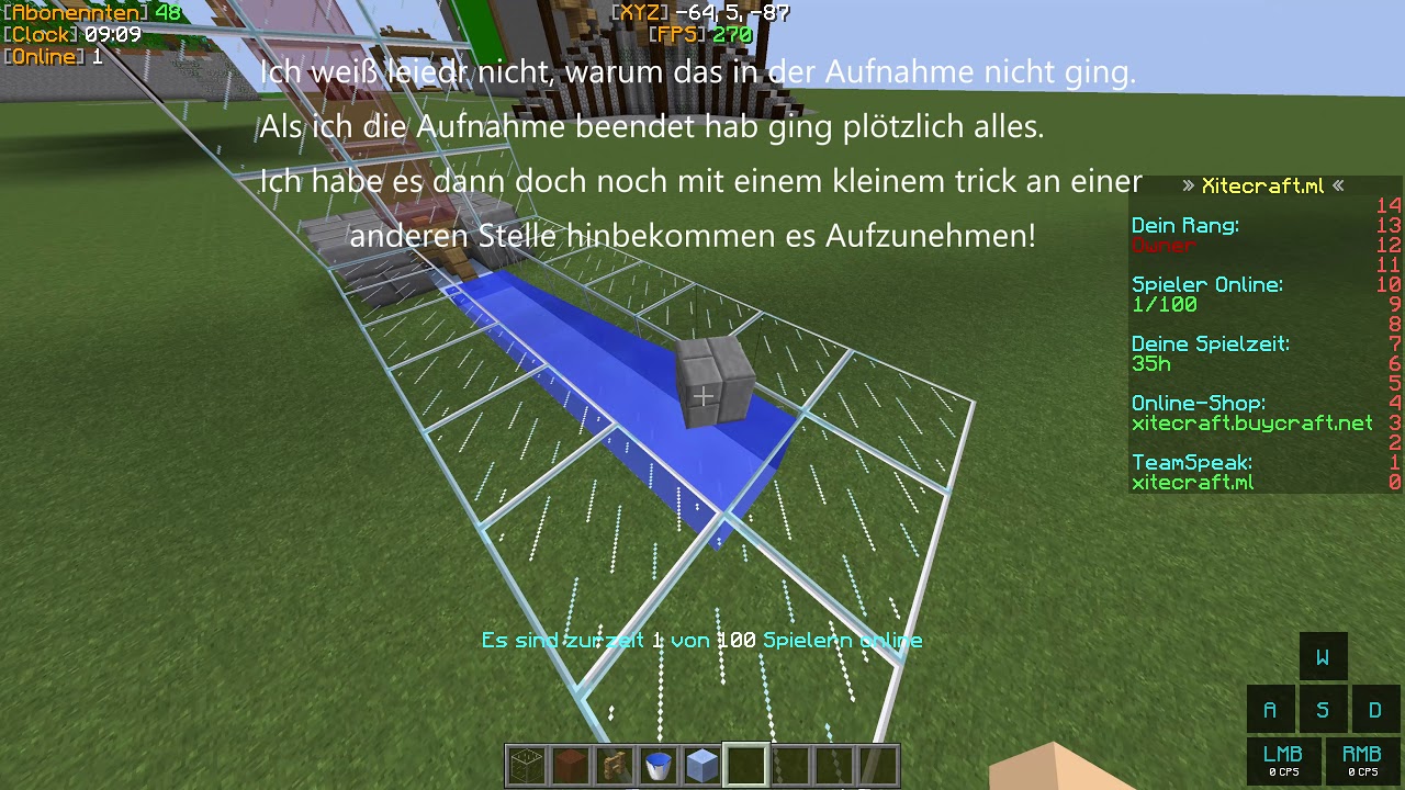 Minecraft Item elevator ohne Redstone und extrem schnell! || Xitecraft