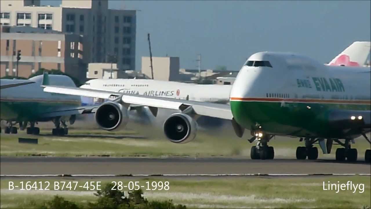 Entire fleet of EVA Boeing 747-400 長榮航空整個波音 客機 747隊