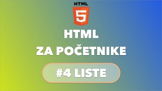 HTML za pocetnike - #4 Liste
