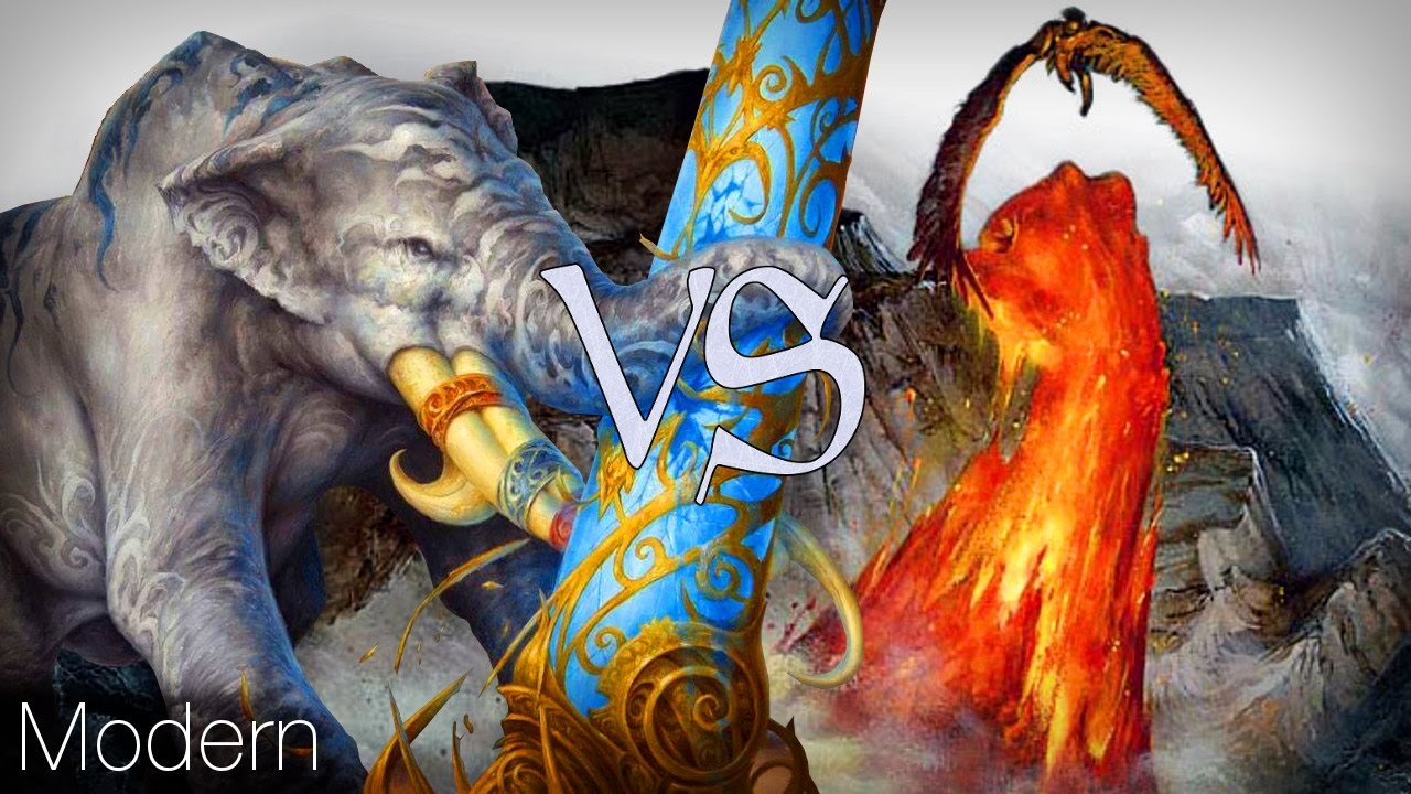 MtG Modern Gameplay - Spineless Revolution VS Seismic Swans