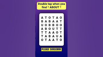 Find 👉ABOUT👈 in 5 seconds | Visual Test | Observation Skills | Number Search | Find the Odd one out