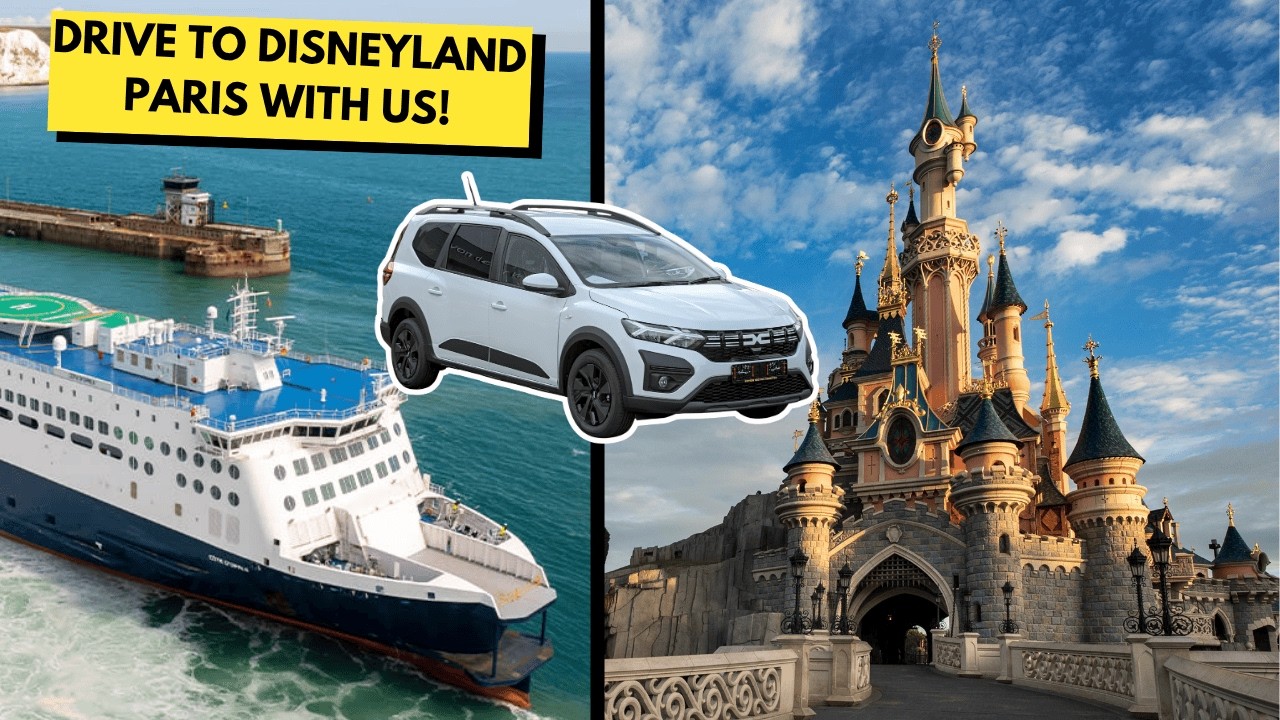 На машине в Диснейленд в Париже из Великобритании 🇬🇧🚗 | Полный видеоблог о путешествии 2025