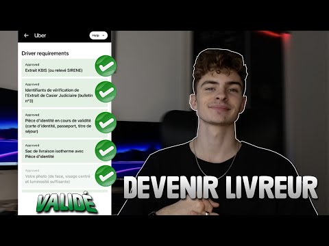 Comment s'inscrire en tant que livreur Uber Eats (les démarches)