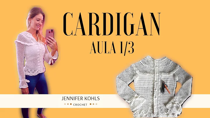 Cardigan/casaco de croch aula 1/3