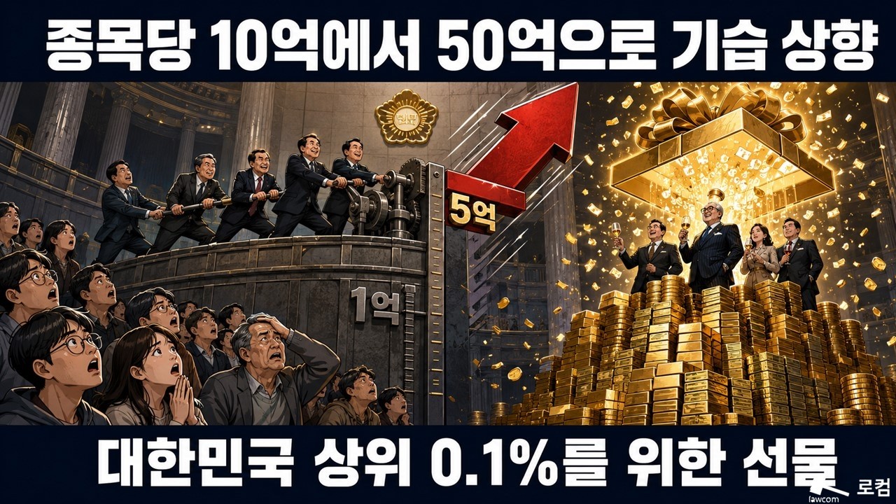 종목당 10억에서 50억으로 기습 상향