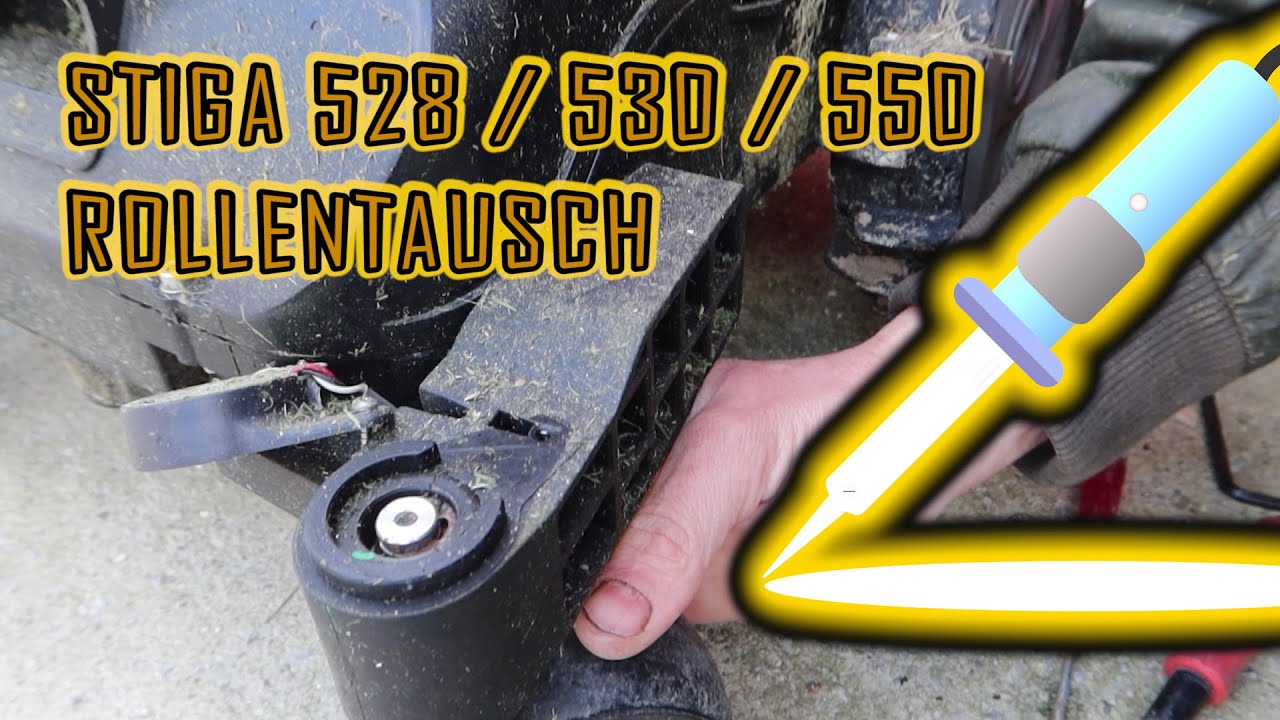 Die Vordere Rolle Tauschen Beim Stiga Autoclip 528 S 530 SG 550 SG die-vordere-rolle-tauschen-beim-stiga-autoclip-528-s-530-sg-550-sg