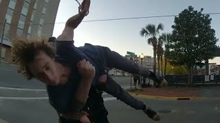 Bodycam Shows Officer Flip Suspect on Head: Report