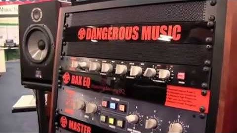 Dangerous Music @ AES San Francisco, Stefan Heger showing their mastering setup