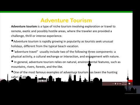 Types Of Tourism I Ecotourism I New Age Tourism I Sustainable Tourism