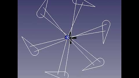 Cycloidal Rotor Traditional Pitch Control Mechanism Animation - Updated Version