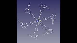 Cycloidal Rotor Traditional Pitch Control Mechanism Animation - Updated Version