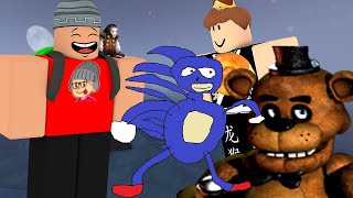 SONIC E FREDDY NEXTBOTS Evade Roblox