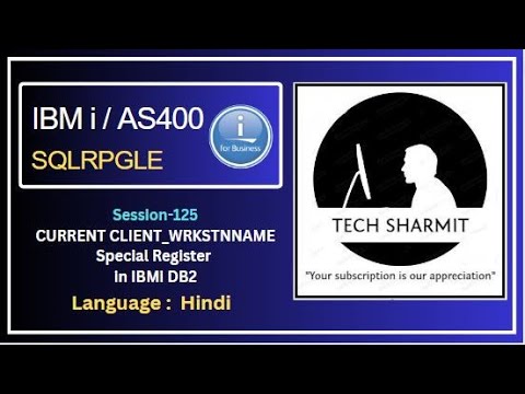 Current Client_wrkstnname  Special register in db2 sql | SQLRPGLE | ibmi training | sqlrpgle as400 |
