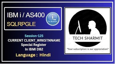 Current Client_wrkstnname  Special register in db2 sql | SQLRPGLE | ibmi training | sqlrpgle as400 |