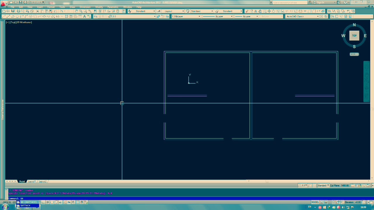 CARA MEMBUAT XREF PADA AUTOCAD 2012 YouTube