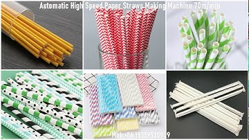 High Speed Paper Drinking Straws Making Machine  Starbucks Paper Straws Machine