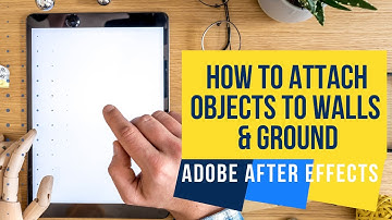 How to Attach Objects to Walls & Ground in Adobe After Effects Motion Track Videos Tutorial