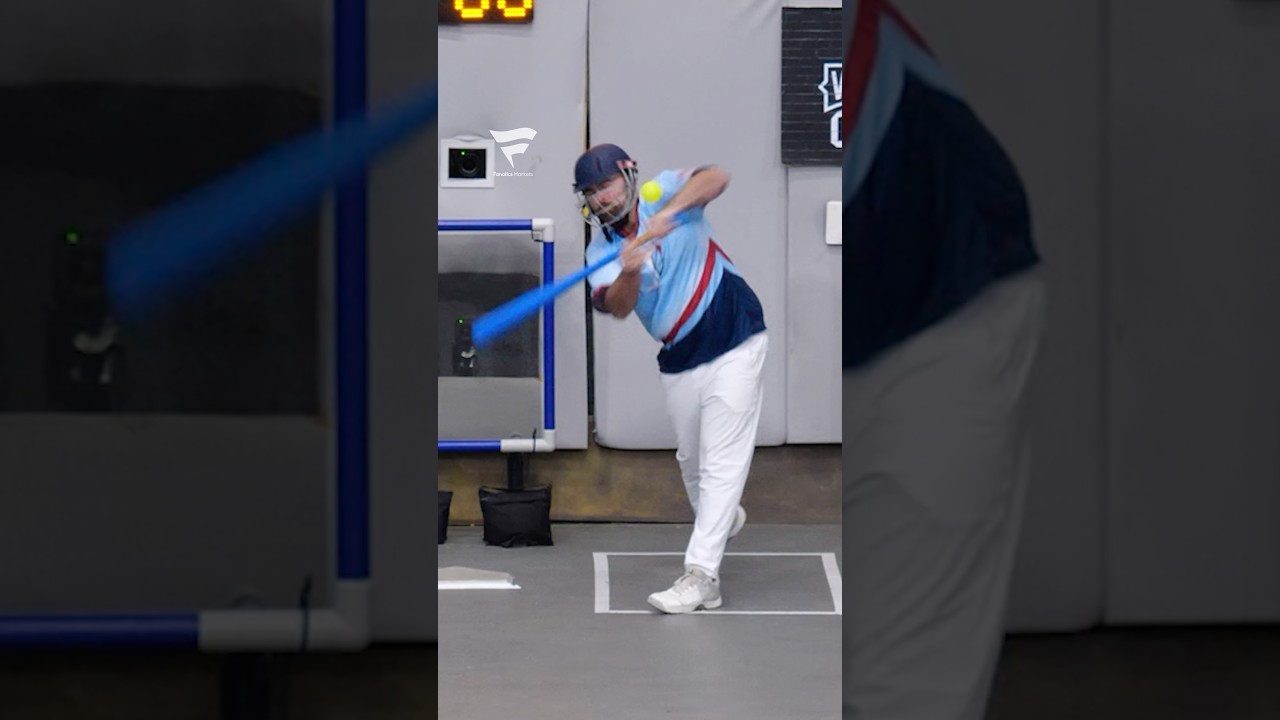 Batter whiffs on ball that hit him in head