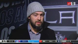 Drew Doughty speaks about playing against Jonathan Quick.